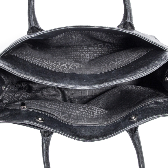 Chanel Mademoiselle Ceft Tote in Black Soft Caviar Leather - Picture 7 of 7